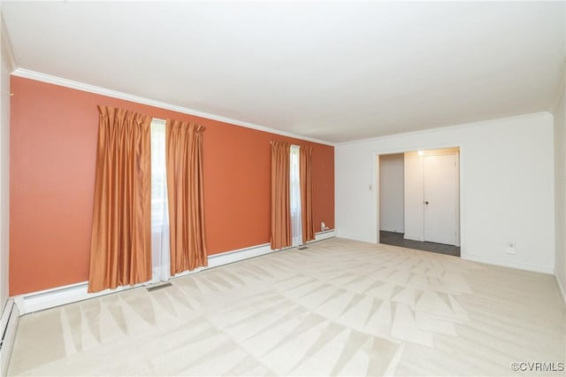 9201 Claymont Dr, Henrico, VA 23229 - spare room with crown molding and carpet floors