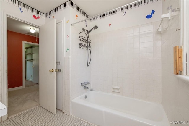 9201 Claymont Dr, Henrico, VA 23229 - full bath featuring bathtub / shower combination and tile patterned floors