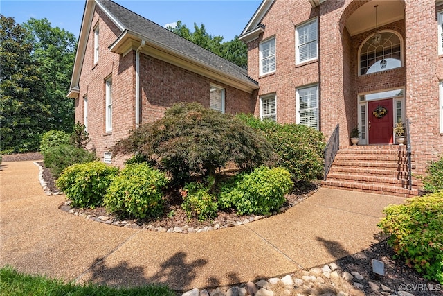 3105 Sapling Dr, Toano, VA 23168 - property entrance featuring brick siding