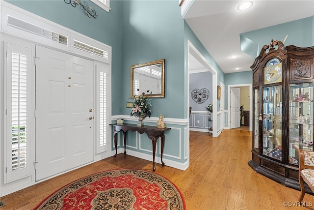 3105 Sapling Dr, Toano, VA 23168 - entrance foyer with light wood finished floors