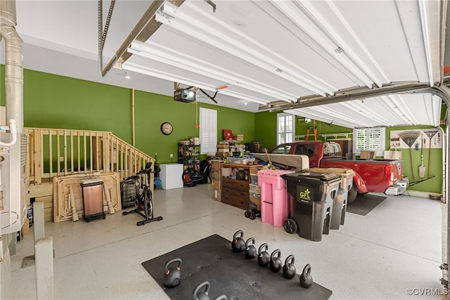 3105 Sapling Dr, Toano, VA 23168 - garage featuring a garage door opener