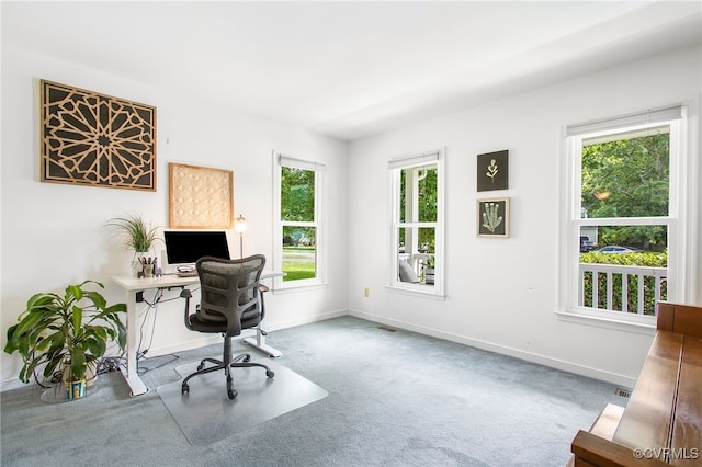 9154 Jump Cir, Mechanicsville, VA 23116 - carpeted office space with plenty of natural light
