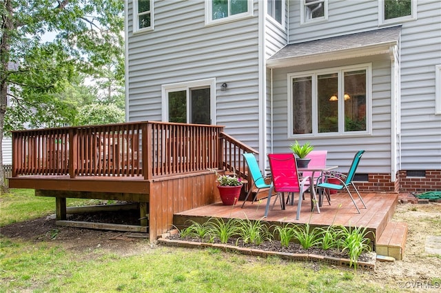 9154 Jump Cir, Mechanicsville, VA 23116 - view of wooden terrace