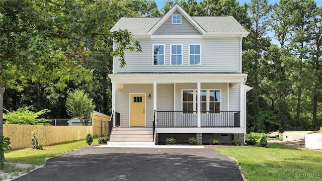 2916 Congress Rd, North Chesterfield, VA 23237 - view of front of property with a porch and roof with shingles