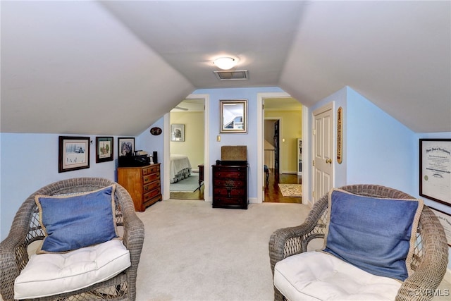 305 E Tazewells Way, Williamsburg, VA 23185 - sitting room with light colored carpet and lofted ceiling