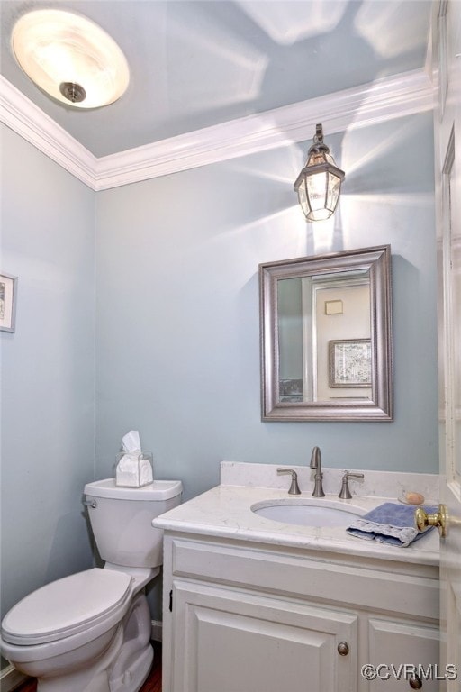 305 E Tazewells Way, Williamsburg, VA 23185 - half bath featuring vanity and crown molding