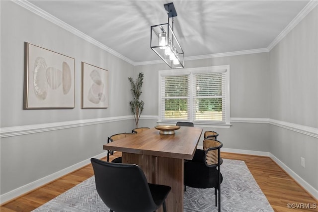 2941 Ellesmere Dr, Midlothian, VA 23113 - dining space featuring wood finished floors and ornamental molding