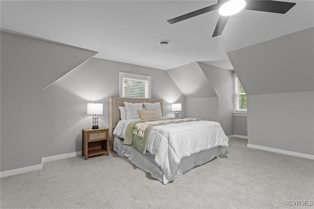 2941 Ellesmere Dr, Midlothian, VA 23113 - bedroom featuring carpet flooring, a ceiling fan, and vaulted ceiling