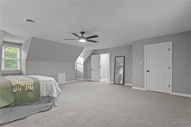 2941 Ellesmere Dr, Midlothian, VA 23113 - bedroom with carpet floors, ceiling fan, and lofted ceiling