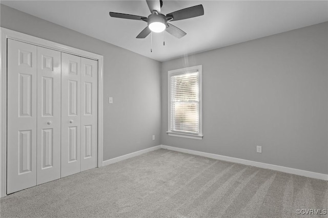 2941 Ellesmere Dr, Midlothian, VA 23113 - unfurnished bedroom with carpet flooring, a closet, and ceiling fan