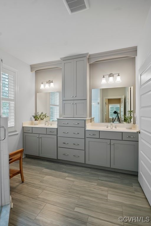 8300 Mckibben Dr, Chesterfield, VA 23838 - full bathroom with vanity and a shower with door