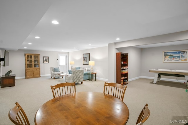 8300 Mckibben Dr, Chesterfield, VA 23838 - dining room with light colored carpet and recessed lighting