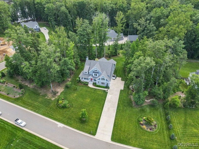 8300 Mckibben Dr, Chesterfield, VA 23838 - aerial overview of property's location with a forest