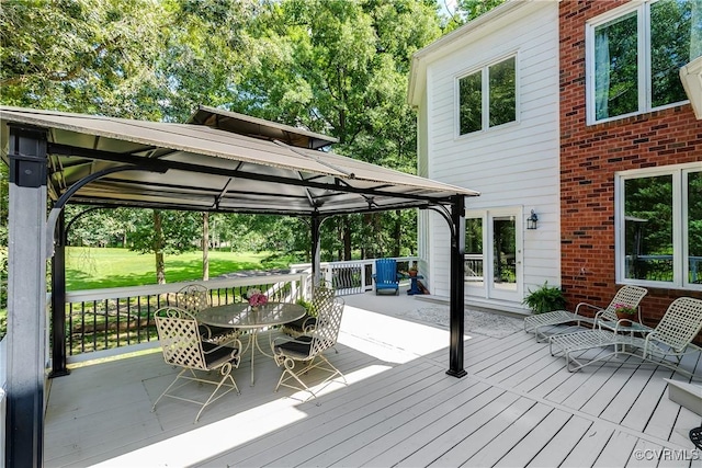 11916 Brookmeade Ct, Glen Allen, VA 23059 - deck featuring a gazebo