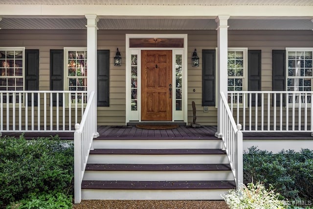 405 Elm Creek Dr, Manakin Sabot, VA 23103 - entrance to property featuring covered porch