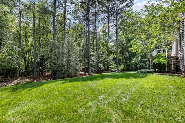 405 Elm Creek Dr, Manakin Sabot, VA 23103 - view of grassy yard featuring stairs