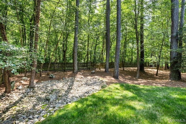 405 Elm Creek Dr, Manakin Sabot, VA 23103 - view of yard with a forest view