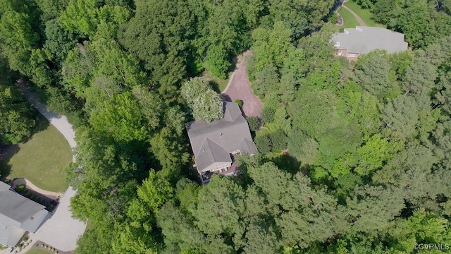 405 Elm Creek Dr, Manakin Sabot, VA 23103 - view of property location featuring a heavily wooded area