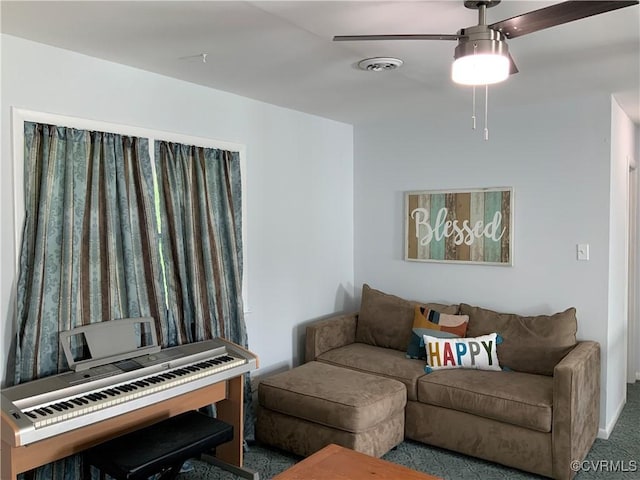 12400 Richmond St, Chesterfield, VA 23831 - living room with ceiling fan