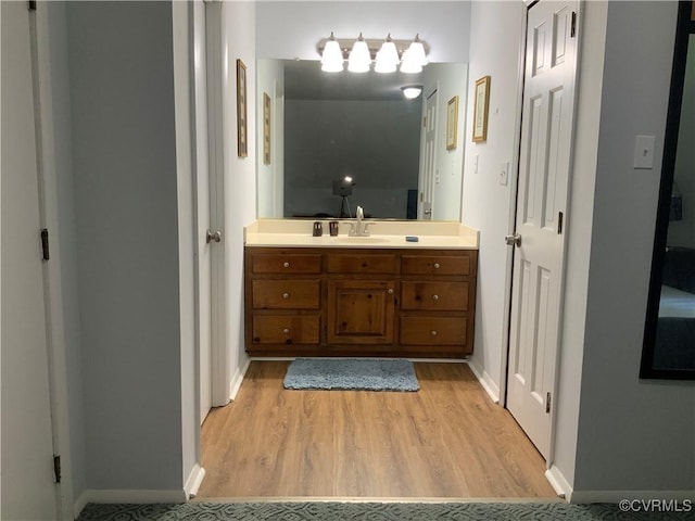 12400 Richmond St, Chesterfield, VA 23831 - bathroom featuring wood finished floors and vanity