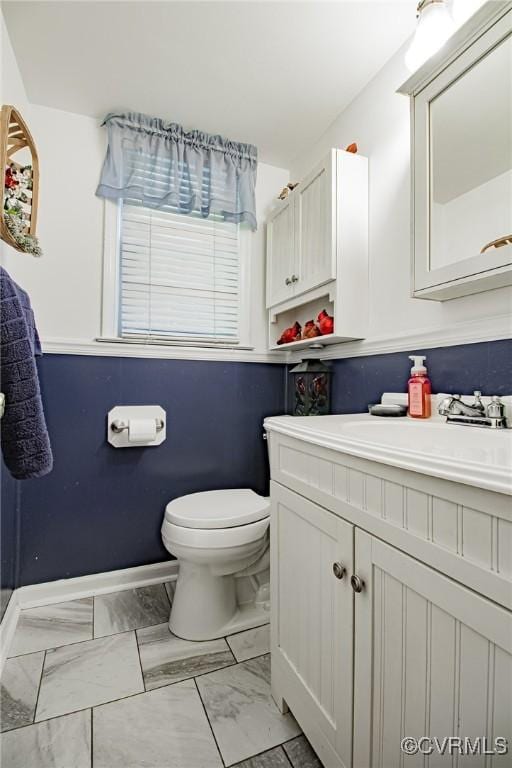 25014 James Ave, Dinwiddie, VA 23803 - bathroom with vanity and marble look tiles