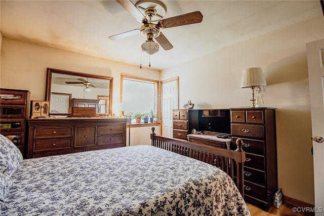25014 James Ave, Dinwiddie, VA 23803 - bedroom featuring wood finished floors and ceiling fan