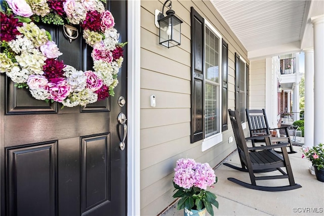 14432 Michaux Village Dr, Midlothian, VA 23113 - view of exterior entry featuring covered porch
