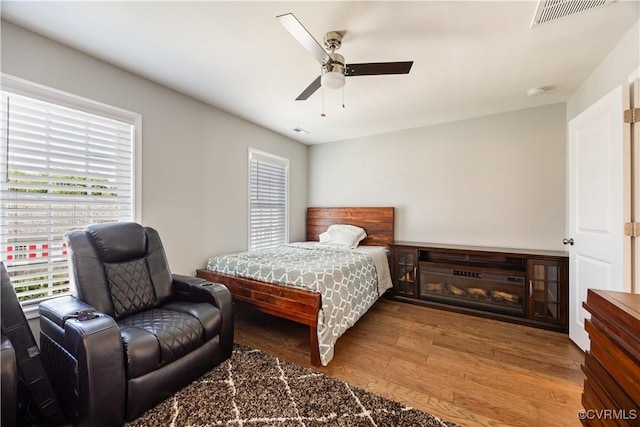 14432 Michaux Village Dr, Midlothian, VA 23113 - bedroom featuring wood finished floors and a ceiling fan