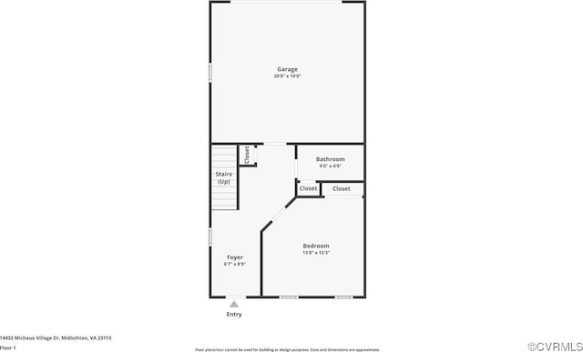 14432 Michaux Village Dr, Midlothian, VA 23113 - view of property floor plan