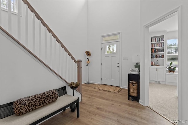 8507 Mckibben Dr, Chesterfield, VA 23838 - foyer entrance featuring light wood finished floors and stairs