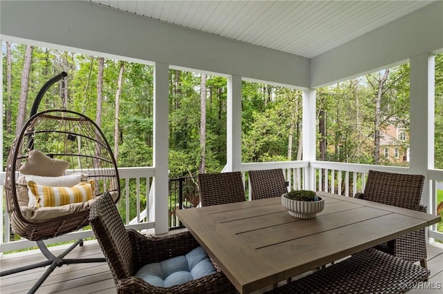 8507 Mckibben Dr, Chesterfield, VA 23838 - sunroom with outdoor dining area and healthy amount of natural light