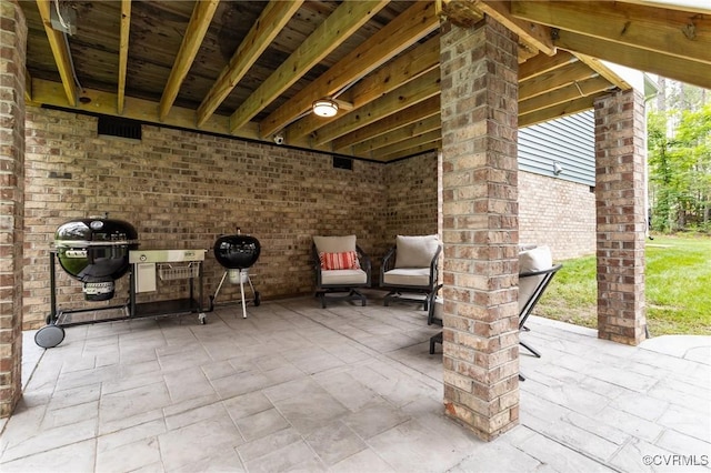 8507 Mckibben Dr, Chesterfield, VA 23838 - view of patio featuring grilling area