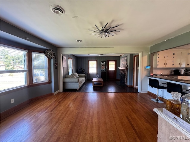 7360 Ford Ave, Mechanicsville, VA 23111 - living area with wood finished floors and baseboards