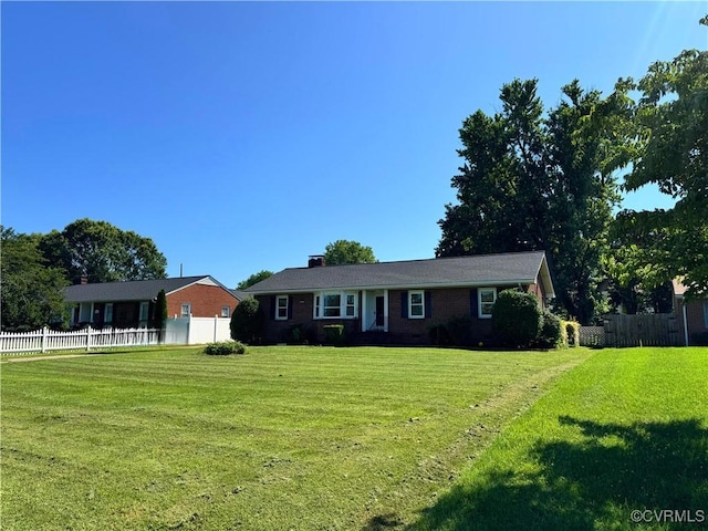 7360 Ford Ave, Mechanicsville, VA 23111 - ranch-style house with a chimney