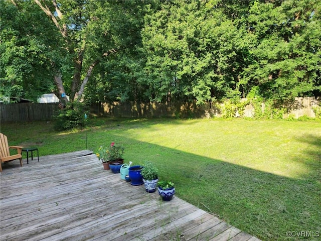 5724 Linda Rd, Sandston, VA 23150 - wooden deck with a fenced backyard