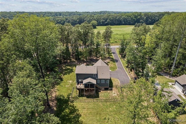 1270 Mill Quarter Rd, Powhatan, VA 23139 - view from above of property with a forest