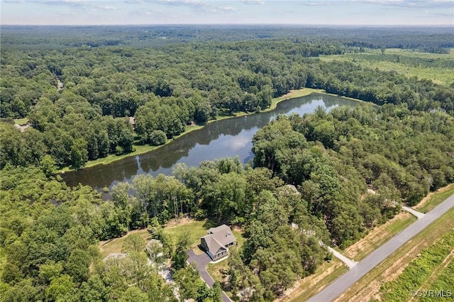 1270 Mill Quarter Rd, Powhatan, VA 23139 - aerial view of a forest and a nearby body of water