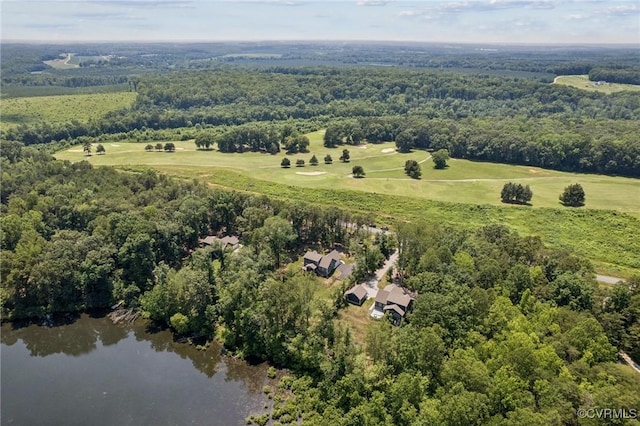 1270 Mill Quarter Rd, Powhatan, VA 23139 - aerial view of a nearby body of water and a heavily wooded area