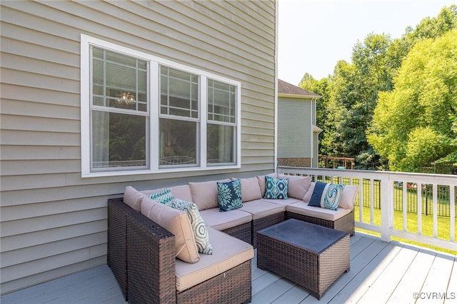8300 Badestowe Ct, Chesterfield, VA 23832 - deck with an outdoor hangout area