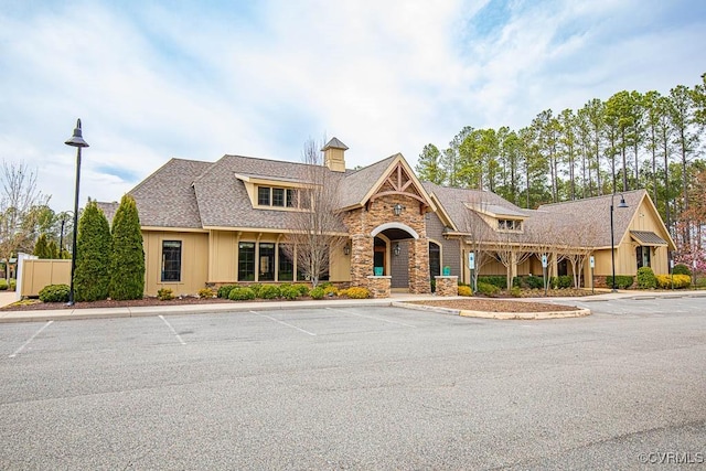 8300 Badestowe Ct, Chesterfield, VA 23832 - view of front of home featuring stone siding and uncovered parking