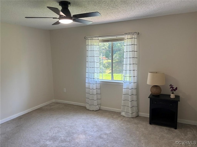 111 New S Rd, Lancaster, VA 22482 - carpeted spare room featuring a textured ceiling and ceiling fan