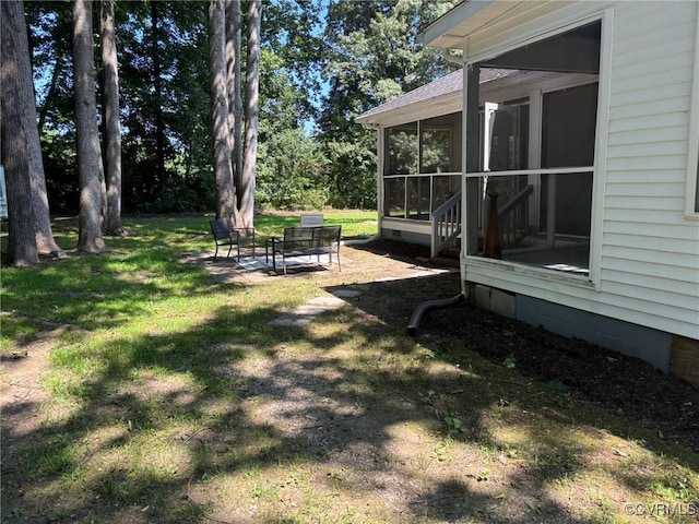 111 New S Rd, Lancaster, VA 22482 - view of grassy yard featuring a sunroom