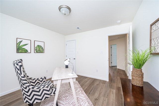 10698 Skippers St, Glen Allen, VA 23059 - office area featuring wood finished floors and baseboards
