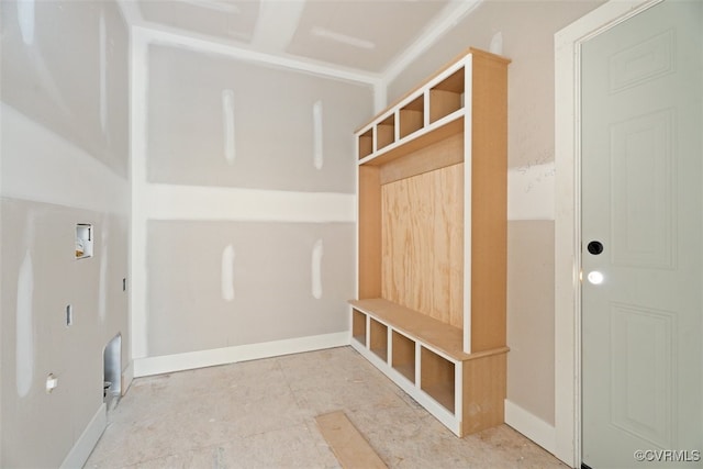 1007 Clement Town Rd, Powhatan, VA 23139 - mudroom with baseboards