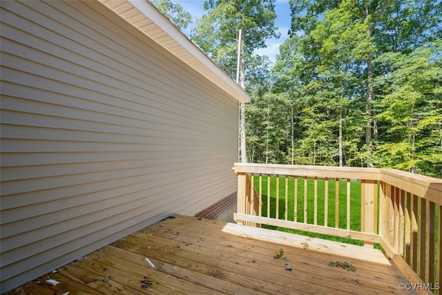 1007 Clement Town Rd, Powhatan, VA 23139 - view of wooden terrace