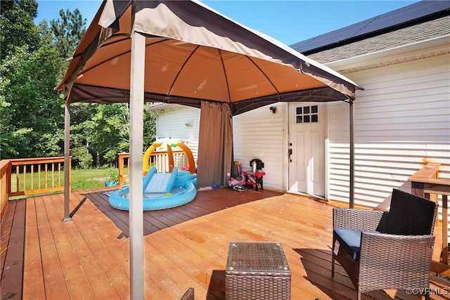 291 Briery Hills Dr, Meherrin, VA 23954 - deck featuring a gazebo