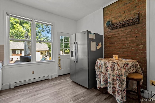 306 Hamilton Ave, Colonial Heights, VA 23834 - sitting room featuring light wood-style floors and baseboard heating