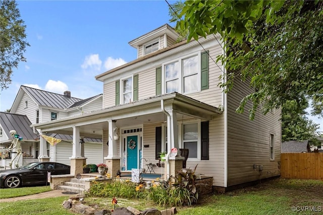 306 Hamilton Ave, Colonial Heights, VA 23834 - american foursquare style home featuring a porch