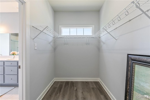 6430 Arwen Mews, Moseley, VA 23120 - walk in closet with wood finished floors