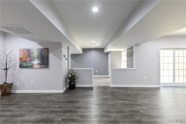 6430 Arwen Mews, Moseley, VA 23120 - unfurnished living room with wood finished floors and recessed lighting